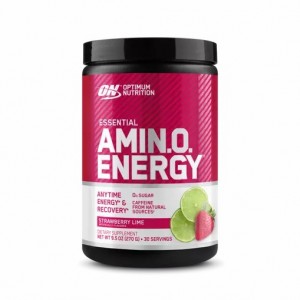 Optimum Nutrition ESSENTIAL AMIN.O. ENERGY® Strawberry Lime 0.6 lb (30 Servings) Indonesia | 57180-VCKZ