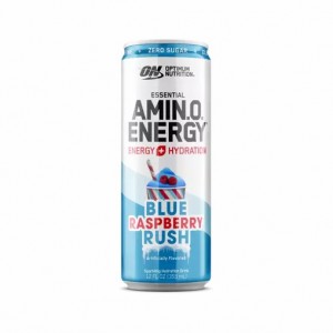 Optimum Nutrition ESSENTIAL AMIN.O. ENERGY+ Electrolytes Sparkling *new* Blue Raspberry Rush 355ml * 12 Cans (12 Servings) Indonesia | 94037-AOUW