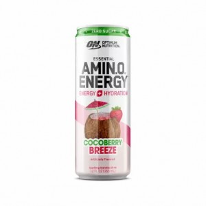 Optimum Nutrition ESSENTIAL AMIN.O. ENERGY+ Electrolytes Sparkling *new* Cocoberry Breeze 355ml * 12 Cans (12 Servings) Indonesia | 05213-ZDIV