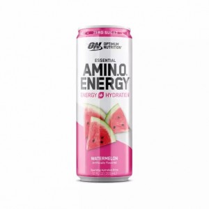 Optimum Nutrition ESSENTIAL AMIN.O. ENERGY+ Electrolytes Sparkling Watermelon 355ml * 12 Cans (12 Servings) Indonesia | 03174-MHNO