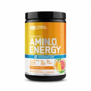 Optimum Nutrition Essential AMIN.O. ENERGY + Electrolytes *new* Sun-kissed Citrus 0.63 lb (30 Servings) Indonesia | 63875-XBAF