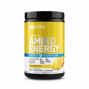 Optimum Nutrition Essential AMIN.O. ENERGY + Electrolytes Pineapple Twist 0.63 lb (30 Servings) Indonesia | 32079-KEDH