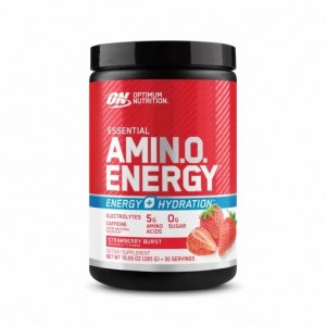 Optimum Nutrition Essential AMIN.O. ENERGY + Electrolytes Strawberry Burst 0.63 lb (30 Servings) Indonesia | 54382-RBNZ