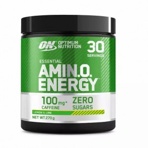 Optimum Nutrition Essential AMIN.O. Energy Lemon & Lime 270 grams (30 Servings) Indonesia | 32475-PIMJ