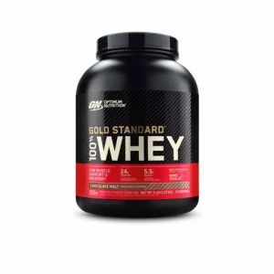 Optimum Nutrition GOLD STANDARD 100% WHEY™ Chocolate Malt 5 lb (73 Servings) Indonesia | 86573-DMEG