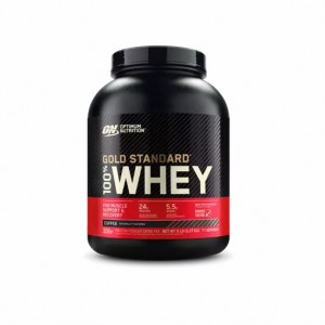 Optimum Nutrition GOLD STANDARD 100% WHEY™ Coffee 5 lb (71 Servings) Indonesia | 30465-ESFL