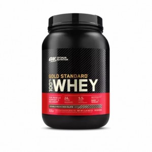 Optimum Nutrition GOLD STANDARD 100% WHEY™ Double Rich Chocolate 2 lb (29 Servings) Indonesia | 46917-EDWH