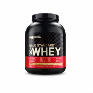 Optimum Nutrition GOLD STANDARD 100% WHEY™ French Vanilla Creme 5 lb (73 Servings) Indonesia | 43861-MKUZ