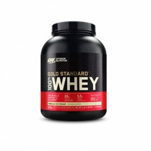 Optimum Nutrition GOLD STANDARD 100% WHEY™ Vanilla Ice Cream 5 lb (73 Servings) Indonesia | 62947-DLGA