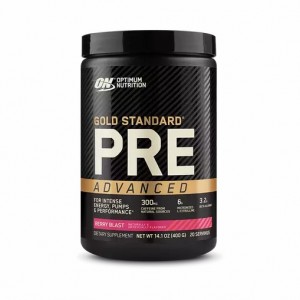 Optimum Nutrition GOLD STANDARD® Pre Advanced Berry Blast 0.88 lb (20 Servings) Indonesia | 06482-IWLX