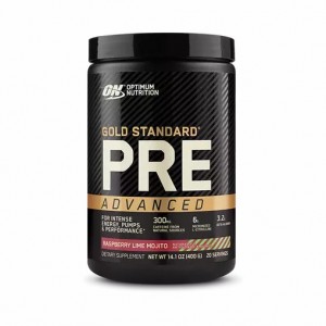 Optimum Nutrition GOLD STANDARD® Pre Advanced Raspberry Lime Mojito 0.88 lb (20 Servings) Indonesia | 65781-RUGT