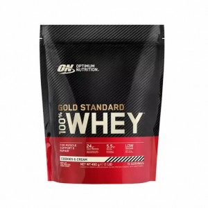 Optimum Nutrition Gold Standard 100% Whey Protein Powder Cookies & Cream 480 grams (15 Servings) Indonesia | 73258-OYSJ