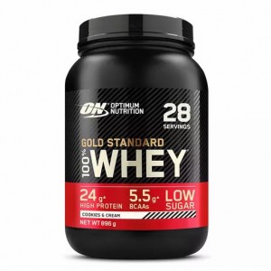 Optimum Nutrition Gold Standard 100% Whey Protein Powder Cookies & Cream 896 grams (28 Servings) Indonesia | 43016-XOEW