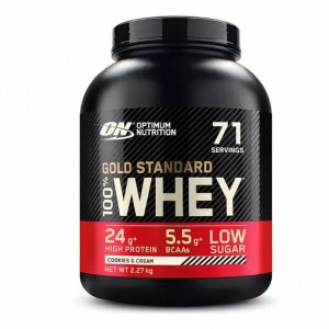 Optimum Nutrition Gold Standard 100% Whey Protein Powder Cookies & Cream 2.27 kg (71 Servings) Indonesia | 67180-OHGA