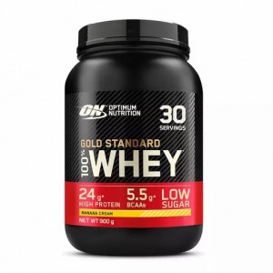 Optimum Nutrition Gold Standard 100% Whey Protein Powder Banana Cream 900 grams (30 Servings) Indonesia | 74836-MHUE