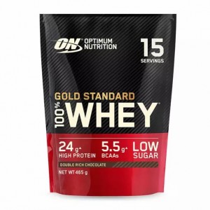 Optimum Nutrition Gold Standard 100% Whey Protein Powder Double Rich Chocolate 465 grams (15 Servings) Indonesia | 87046-UOVF