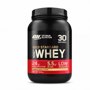 Optimum Nutrition Gold Standard 100% Whey Protein Powder French Vanilla 900 grams (30 Servings) Indonesia | 40326-JPWO