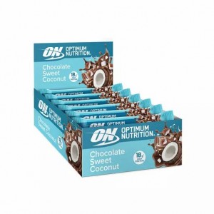 Optimum Nutrition Protein Bar Chocolate Sweet Coconut 720 grams (12 Bars) Indonesia | 12608-ULPG