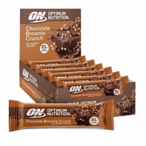 Optimum Nutrition Protein Bar Chocolate Brownie Crunch 650 grams (10 Bars) Indonesia | 03542-YSLJ