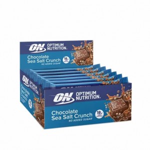 Optimum Nutrition Protein Bar Chocolate Sea Salt Crunch 720 grams (12 Bars) Indonesia | 91067-EUON