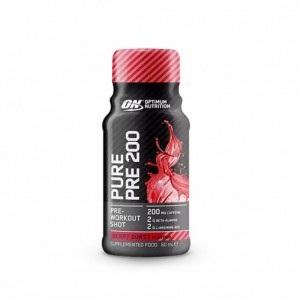 Optimum Nutrition Pure Pre 200 Pre-Workout Shot Berry 60ml (12 shots) Indonesia | 30147-QCWI