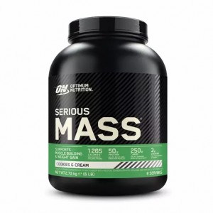 Optimum Nutrition Serious Mass Cookies & Cream 2.73 kg (8 Servings) Indonesia | 20364-FVCO