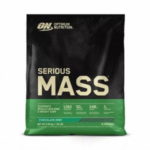 Optimum Nutrition Serious Mass Gainer Chocolate Mint 5.45 kg (16 Servings) Indonesia | 35260-RIDP