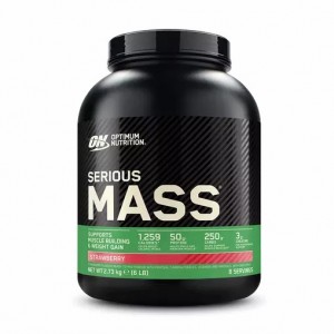 Optimum Nutrition Serious Mass Gainer Strawberry 2.73 kg (8 Servings) Indonesia | 60274-PJUI