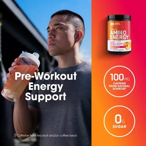 Optimum Nutrition ESSENTIAL AMIN.O. ENERGY® *new* Peach Mango Tango - Notify Me 0.6 lb - Notify me Indonesia | 59164-UGQX