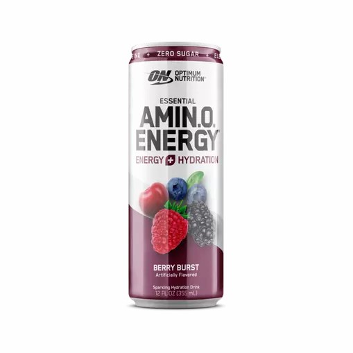 Optimum Nutrition ESSENTIAL AMIN.O. ENERGY+ Electrolytes Sparkling Berry Burst 355ml * 12 Cans (12 Servings) Indonesia | 12906-JQRI