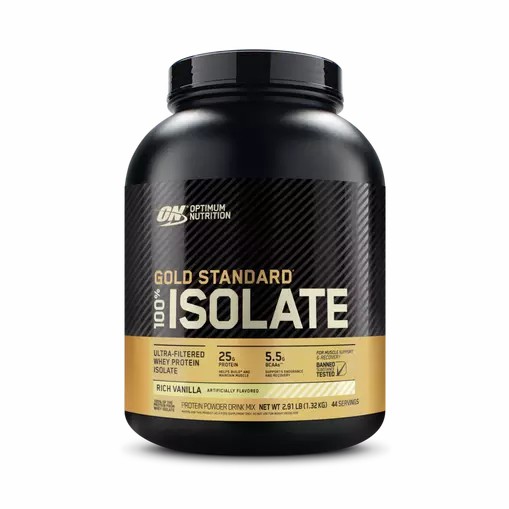 Optimum Nutrition GOLD STANDARD® 100% Isolate Rich Vanilla 2.91 lb (44 Servings) Indonesia | 59736-KAIC