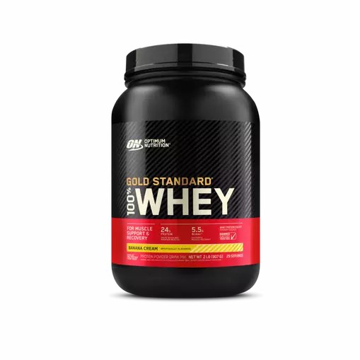 Optimum Nutrition GOLD STANDARD 100% WHEY™ Banana Cream 2 lb (29 Servings) Indonesia | 38096-XVJP