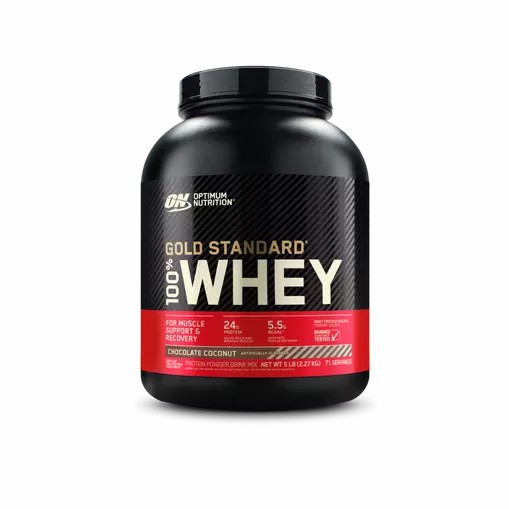 Optimum Nutrition GOLD STANDARD 100% WHEY™ Chocolate Coconut 5 lb (71 Servings) Indonesia | 56138-XHJS