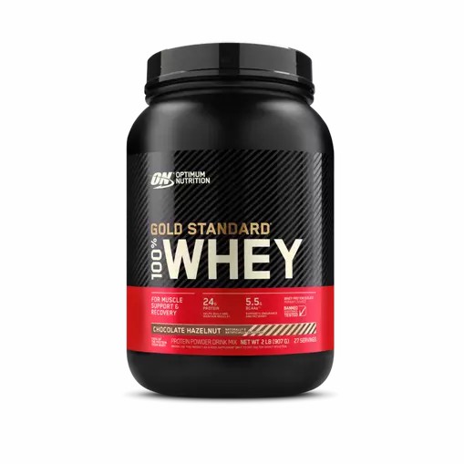 Optimum Nutrition GOLD STANDARD 100% WHEY™ Chocolate Hazelnut 2 lb (27 Servings) Indonesia | 48379-GCDR