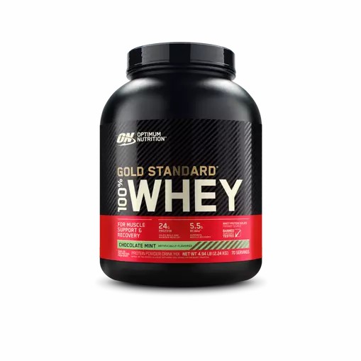 Optimum Nutrition GOLD STANDARD 100% WHEY™ Chocolate Mint 5 lb (70 Servings) Indonesia | 43062-ZMPT