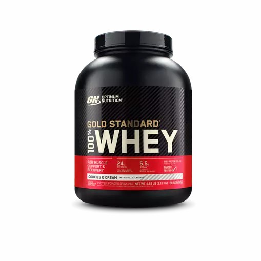 Optimum Nutrition GOLD STANDARD 100% WHEY™ Cookies & Cream 5 lb (68 Servings) Indonesia | 13548-PGVB