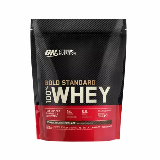 Optimum Nutrition GOLD STANDARD 100% WHEY™ Double Rich Chocolate 1.5 lb (22 Servings) Indonesia | 82430-PUOT