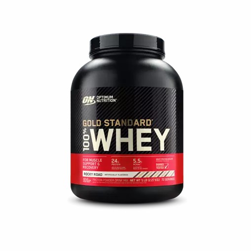 Optimum Nutrition GOLD STANDARD 100% WHEY™ Rocky Road 5 lb (72 Servings) Indonesia | 50136-XNDC