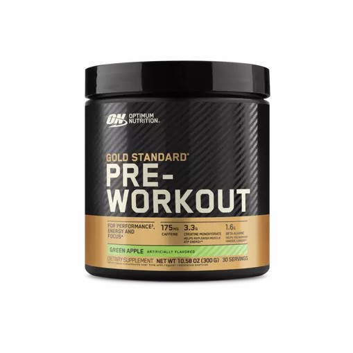 Optimum Nutrition GOLD STANDARD® Pre-Workout Green Apple 0.66 lb (30 Servings) Indonesia | 42187-OLPR