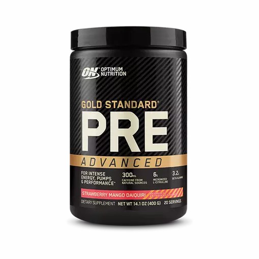 Optimum Nutrition GOLD STANDARD® Pre Advanced Strawberry Mango Daiquiri 0.88 lb (20 Servings) Indonesia | 90761-ORJM