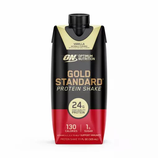 Optimum Nutrition GOLD STANDARD® Ready To Drink Protein Shake Vanilla 12 Cartons (12 Servings) Indonesia | 03629-ESGK