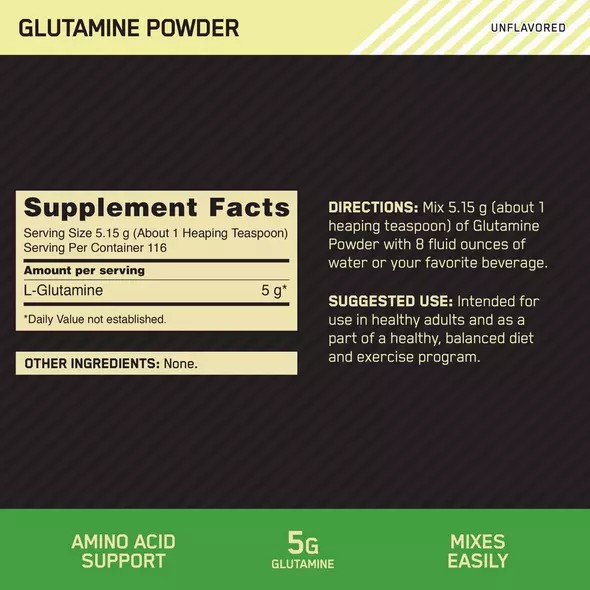 Optimum Nutrition Glutamine Powder 2.2 lb (194 Servings) Indonesia | 71268-ZSQC