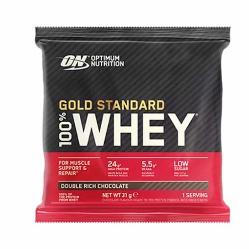 Optimum Nutrition Gold Standard 100% Whey Powder Sachets Double Rich Chocolate 1 sachet (31 grams) Indonesia | 78952-LJKH