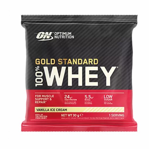 Optimum Nutrition Gold Standard 100% Whey Powder Sachets Vanilla Ice Cream 1 sachet (30 grams) Indonesia | 50891-MSUP