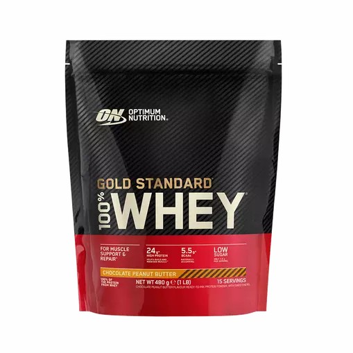 Optimum Nutrition Gold Standard 100% Whey Protein Powder Chocolate Peanut Butter 480 grams (15 Servings) Indonesia | 82106-ZAWH