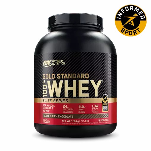 Optimum Nutrition Gold Standard 100% Whey - Elite Series Double Rich Chocolate 2.27 kg (74) Indonesia | 35410-GCBS