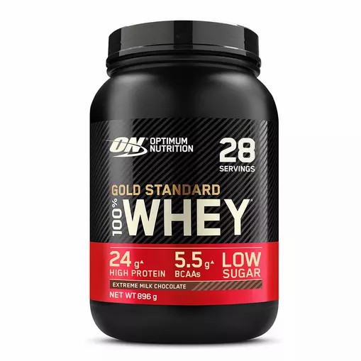 Optimum Nutrition Gold Standard 100% Whey Protein Powder Extreme Milk Chocolate 896 grams (28 Servings) Indonesia | 61247-VAIG