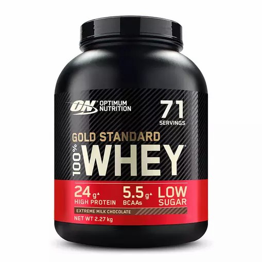 Optimum Nutrition Gold Standard 100% Whey Protein Powder Extreme Milk Chocolate 2.27 kg (71 Servings) Indonesia | 24913-HMJX