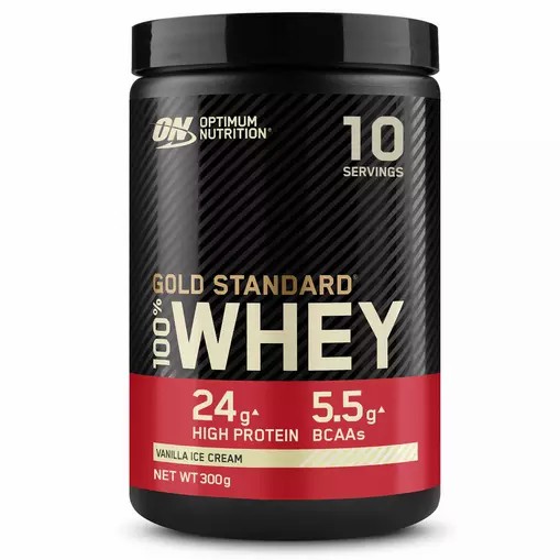 Optimum Nutrition Gold Standard 100% Whey Protein Powder Vanilla Ice Cream 300 grams (10 Servings) Indonesia | 03615-CKHZ