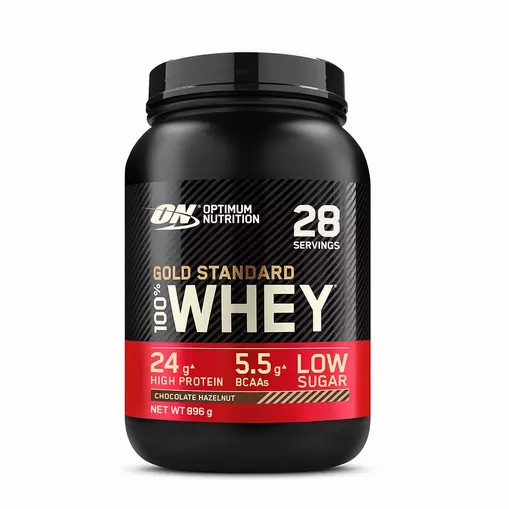 Optimum Nutrition Gold Standard 100% Whey Protein Powder Chocolate Hazelnut 896 grams (28 Servings) Indonesia | 83521-GJNV